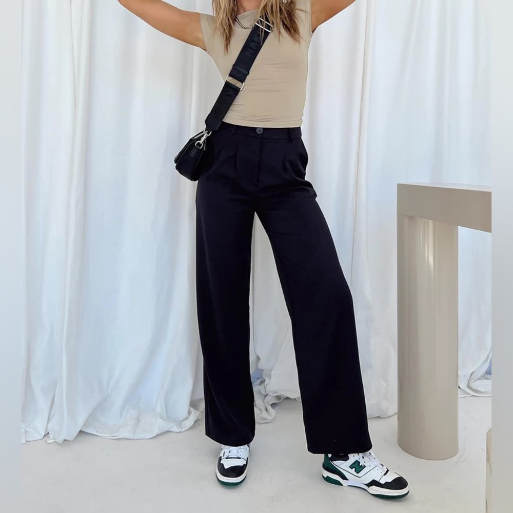 Princess Polly Archer Pants (black)